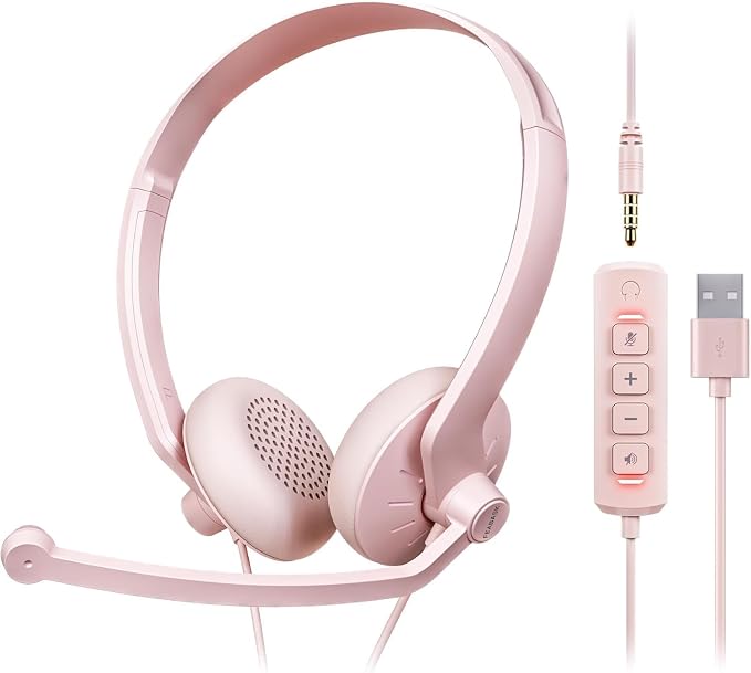 Headset with Microphone for PC by FEABASK