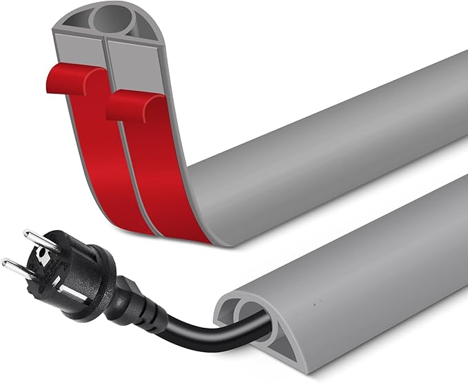 Floor Cord Cover for Wires on Floor Self Adhesive Cord Hider Floor Cable by EYAYEN