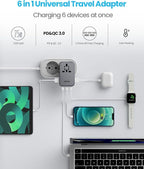 Universal Travel Adapter, VINTAR 75W GaN International Power Adapter - Image 4