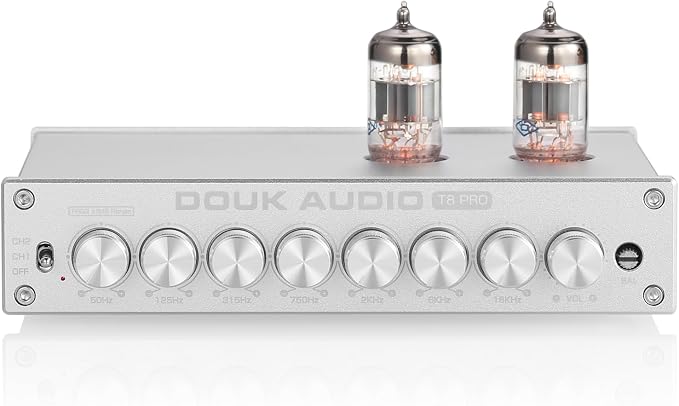 Douk Audio HiFi Vacuum Tube 7-Band EQ Preamp Equalizer XLR Pre-Amplifier Home - Image 9
