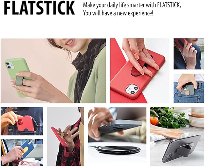 Momostick Flatstick, Cell Phone Finger Grip Strap Holder - Image 5