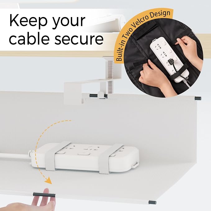 Under Desk Cable Management Tray 15.7" - Image 4