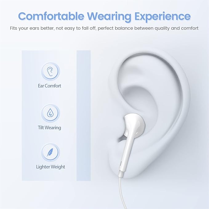 2-Pack MFi Certified Wired Earbuds - Image 4
