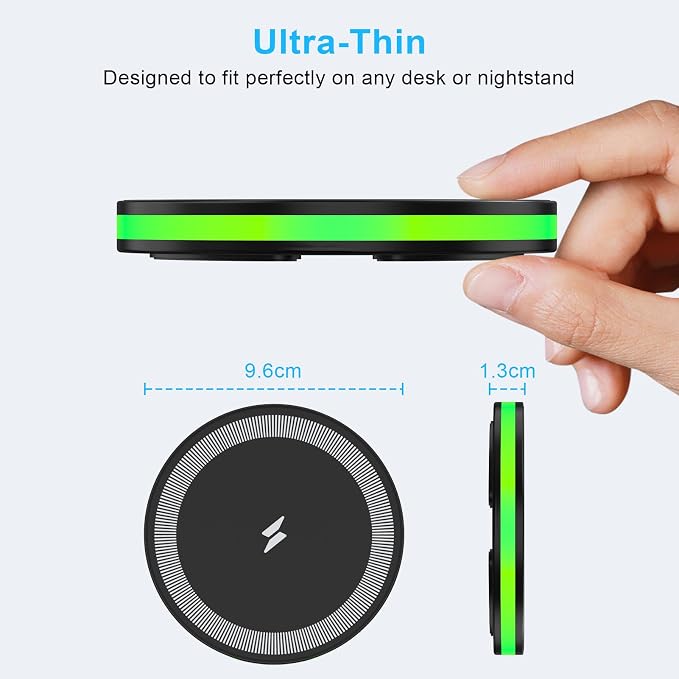 Wireless Charger Fast Charging Pad Android Charging Station Wireless Phone - Image 5