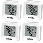 Indoor Humidity Meter Hygrometer 4Pack, Room Thermometer by Vaikby