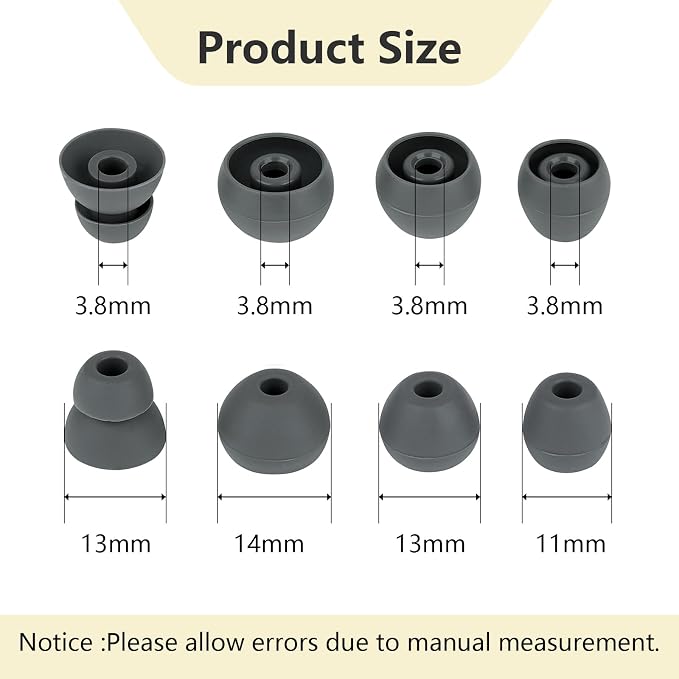 Ear Bud Covers Silicone Replacement Earbud Tips Compatible - Image 2