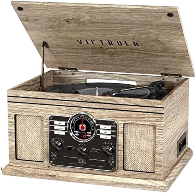 Victrola The Quincy 6-in-1 Bluetooth Record Player & Multimedia Center by Victrola