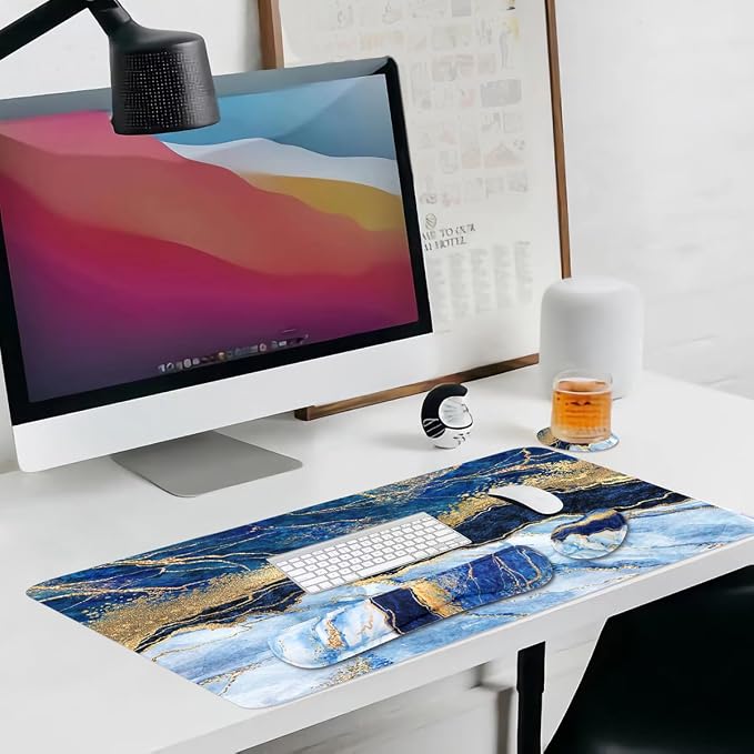 Ergonomic Large Mouse Pad and Keyboard Wrist Rest, Desk Pad - Image 7