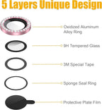 AGVEE 3+3 6 Pack for iPhone 14 Pro/Pro Max, Bling Diamond & Glitter Metal Ring - Image 7