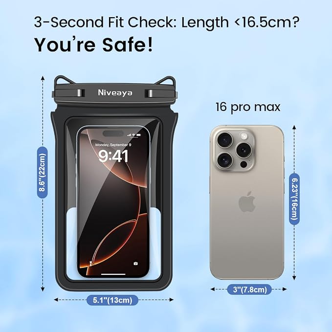 Niveaya Double Space Waterproof Phone Pouch - Image 5