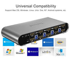 4 Computers 2 Monitors USB 3.0 HDMI KVM Switch 4K@60Hz - Image 7