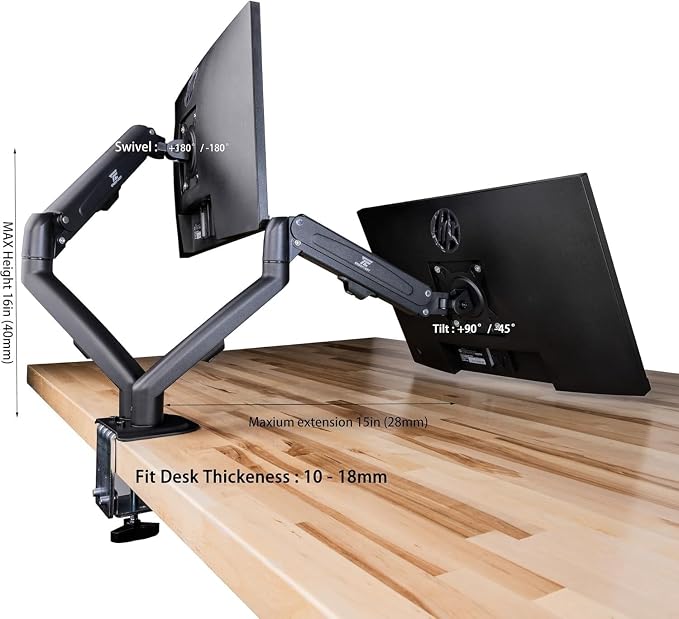 Dell 24" FHD VA 60Hz Flicker Free Monitor, Anti-Glare Display, 1 x DisplayPort - Image 3