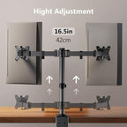 ErGear Dual Monitor Stand, Heavy Duty Adjustable Monitor Desk Mount - Image 6