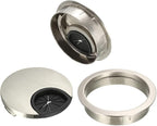 uxcell Cable Hole Cover, 2.1Inch/53mm Zinc Alloy Desk Wire Cord Cable Grommets - Image 3
