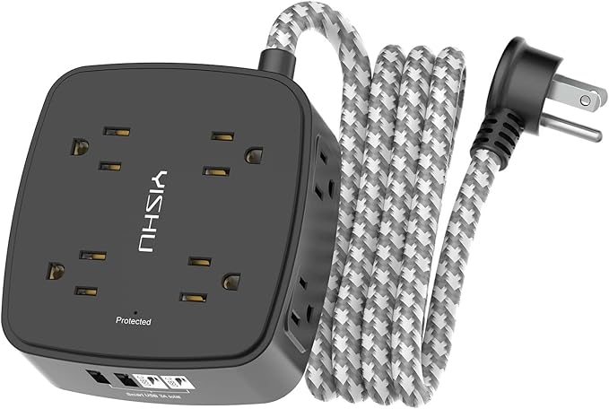 Surge Protector Power Strip by YISHU