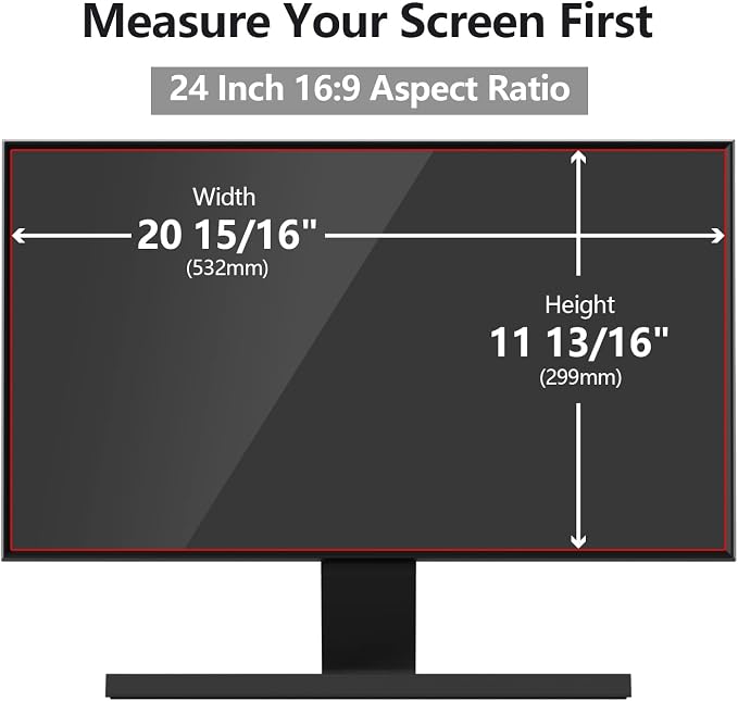 24 Inch Computer Privacy Screen Protector - Image 2