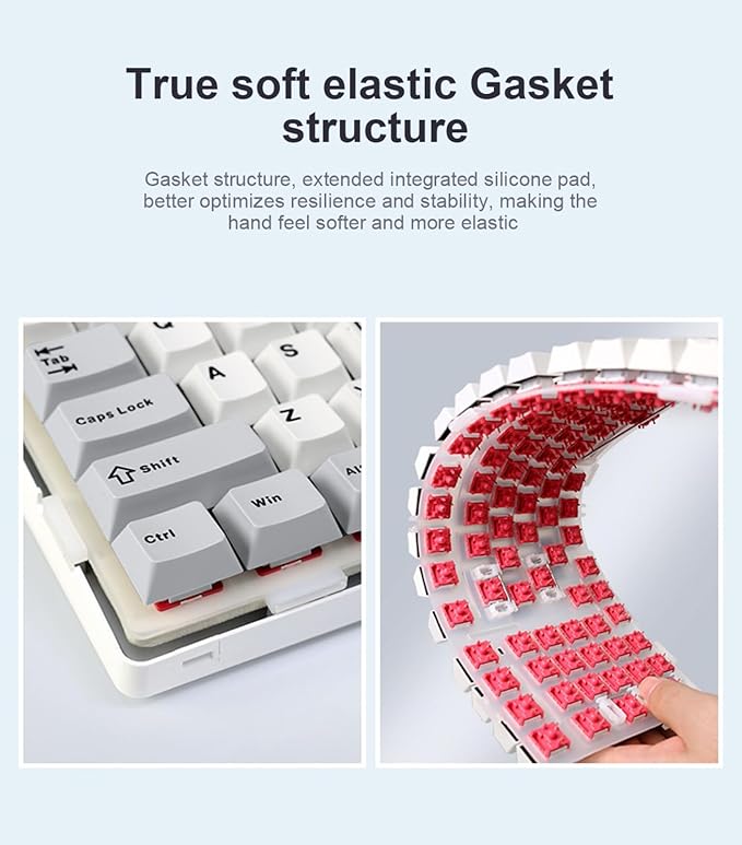 x Aula F99 Pro Wireless Mechanical Gaming Keyboard, Gasket Hot Swappable Custom - Image 8