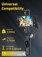 3-Axis Gimbal Stabilizer for iPhone 15/14/13 Pro Max Android, Foldable - Image 6