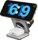 Foldable 3 in 1 Charging Station by KUXIU