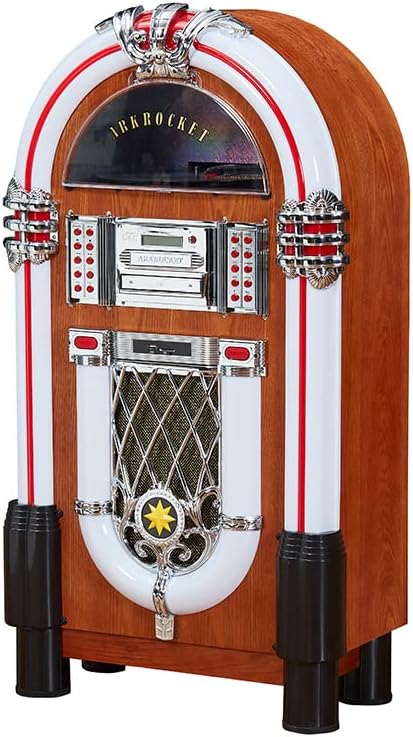 Arkrocket Taurus II Mid-Size Jukebox Entertainment Center Bluetooth Vinyl by ARKROCKETAUDIO