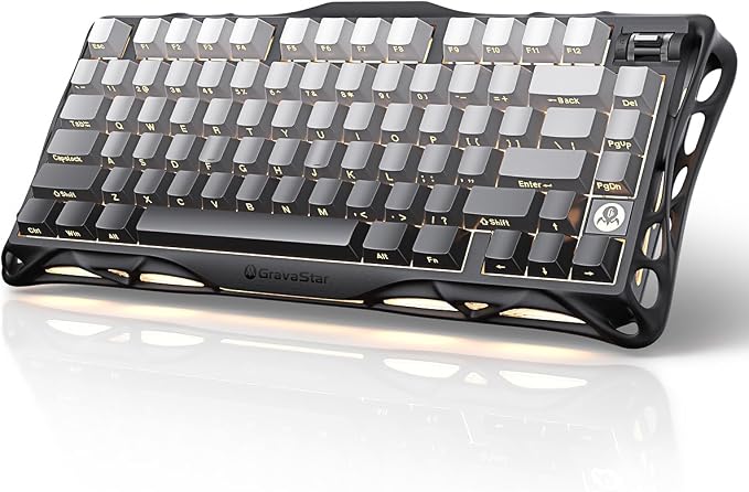 GravaStar Mercury K1 75% Wireless Mechanical Gaming Keyboard, Aluminum Alloy by GravaStar