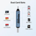 Acer SD Card Reader USB C, Dual Slots USB 3.0 Type C to Micro SD Card Adapter - Image 6
