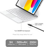 Magic Keyboard Case for iPad 11th/10th Generation 2022, Magnetic Stand - Image 6