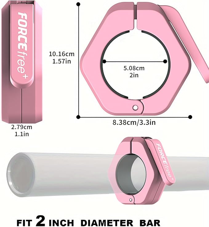 Barbell Clips, Barbell Clamps, Quick Release Olympic Barbell Clamps - Image 5