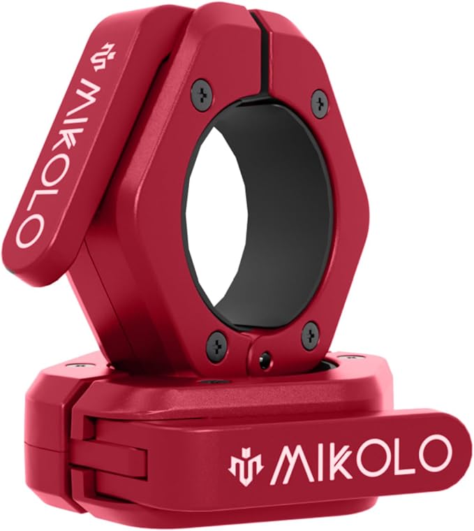 Mikolo Barbell Clamps, 2-Inch Olympic Barbell Clips by MADETOBUILDWITHYOU