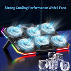 LIANGSTAR Laptop Cooling Pad Gaming Laptop Cooler, Laptop Fan Cooling Stand - Image 2