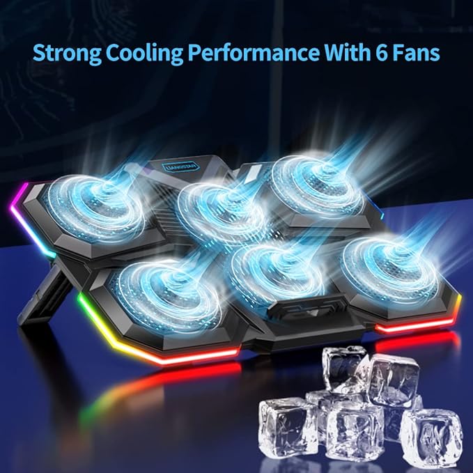 LIANGSTAR Laptop Cooling Pad Gaming Laptop Cooler, Laptop Fan Cooling Stand - Image 2