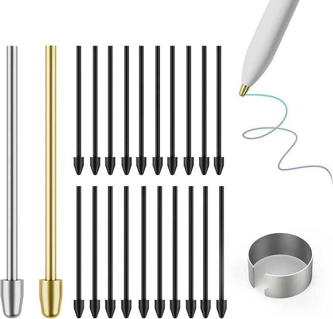 for Remarkable 2 Pen Tips, AHBTEYM Metal Tips, Replacement Nibs Refill by AHBTEYM