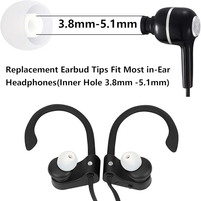 Earbud Replacement Tips Silicone Earbud Tips Ear Tips Fit - Image 3