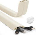 4ft Cord Covers for Wires on Floor, LZEOY Extension Floor Cable Cover, Hide by LZEOY