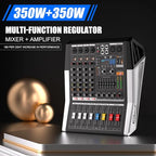 TF400 Dj Mixer 4 Channel Audio Mixer Bluetooth Sound Bar - Image 6
