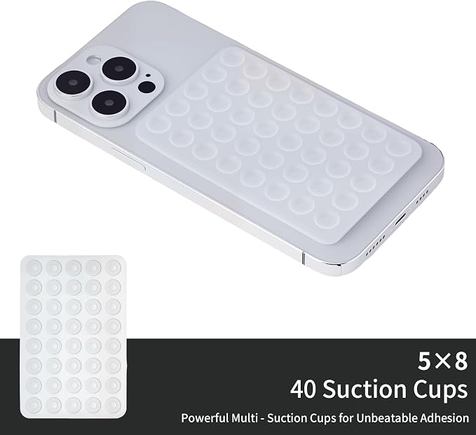 2 Pack Silicone Double-Sided Suction Grip – 40 Cups per Side, Strong Hold - Image 6