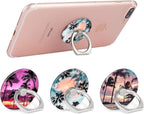Bonoma Cell Phone Ring Holder Stand, 3 Pack Sunset Beach Palm Tree 360 Rotation - Image 3