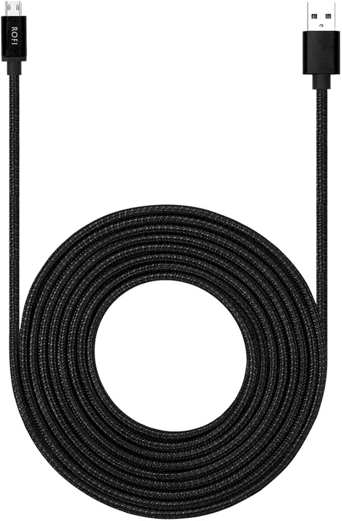 RoFI Micro USB Cable 15ft with 3A Fast Charging, Extra Long and Extremely by RoFI