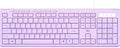 Rii RK907 Ultra-Slim Compact USB Wired Keyboard by Rii