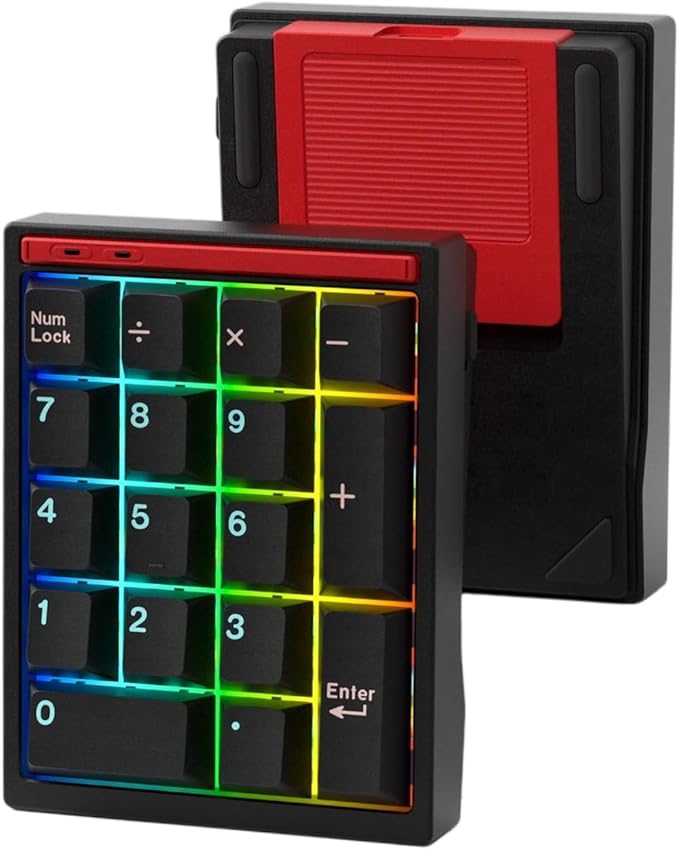 BOYI Y17 Aluminum Mechanical Numpad, Wireless RGB Numeric Keypad, Quick Release by BOYI