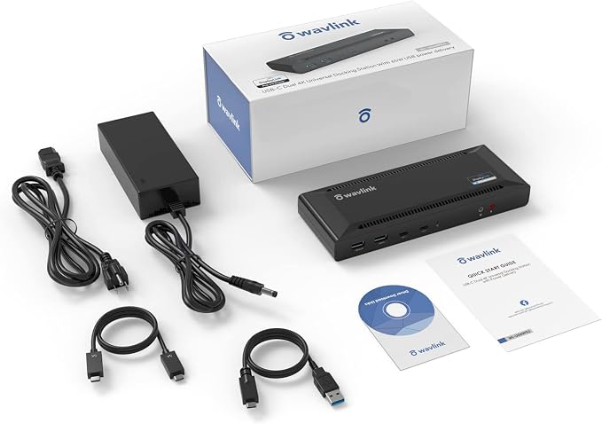 WAVLINK Universal USB C Laptop Docking Station Dual Monitors 5K/4K@60Hz - Image 8