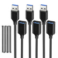 USB Extender Cord 0.5FT, USB 3.0 Extension Cable, USB A Male to Female by ECJTU-US