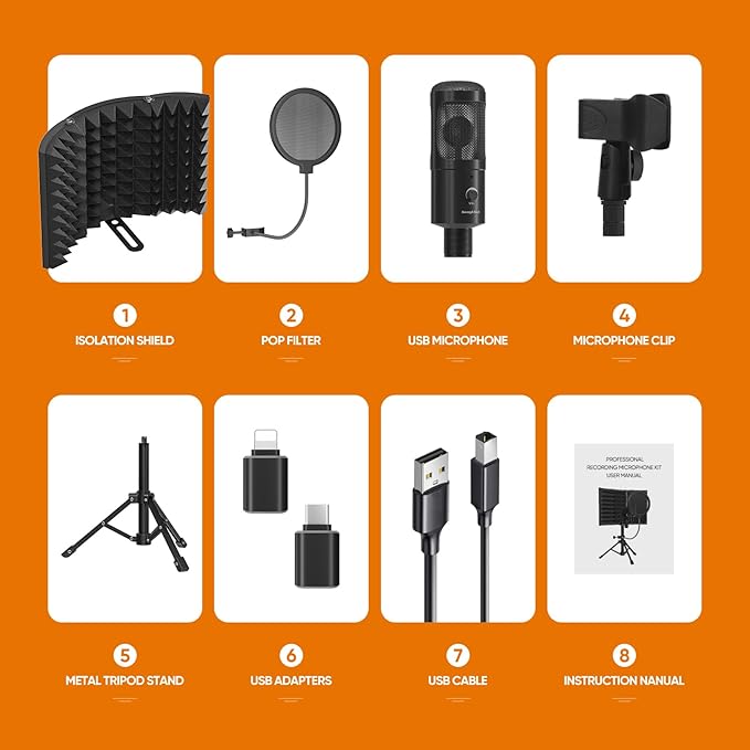 Studio Recording Microphone Isolation Shield - Image 6