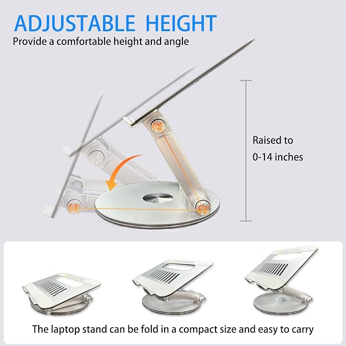 Laptop Stand for Desk, Adjustable Computer Stand - Image 5