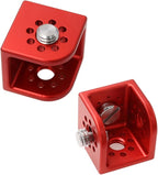 Block 3/8" Thread Bracket Lock Mounting Adapter Right Angle - Image 2