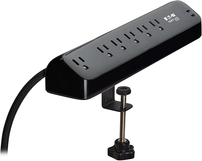 Eaton Tripp Lite series Desk Clamp Power Strip Surge Protector, 2x 30W USB-C - Image 9