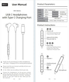 USB C Headphone for Samsung S26 S25 FE S24 A16 A17 Wired Earbuds Magnetic - Image 9