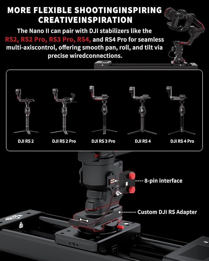 IFOOTAGE Shark Slider Nano II 660, Motorized Camera Slider, Compatible - Image 2