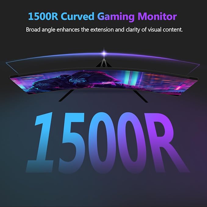Z-Edge 27 inch Curved Gaming Monitor, QHD 1440P 165Hz 144Hz Curved 1500R - Image 6
