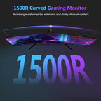 Z-Edge 27 inch Curved Gaming Monitor, QHD 1440P 165Hz 144Hz Curved 1500R - Image 6
